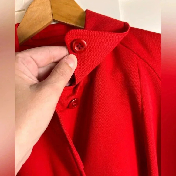 Burberry Red Trench Coat - Picture 6 of 15